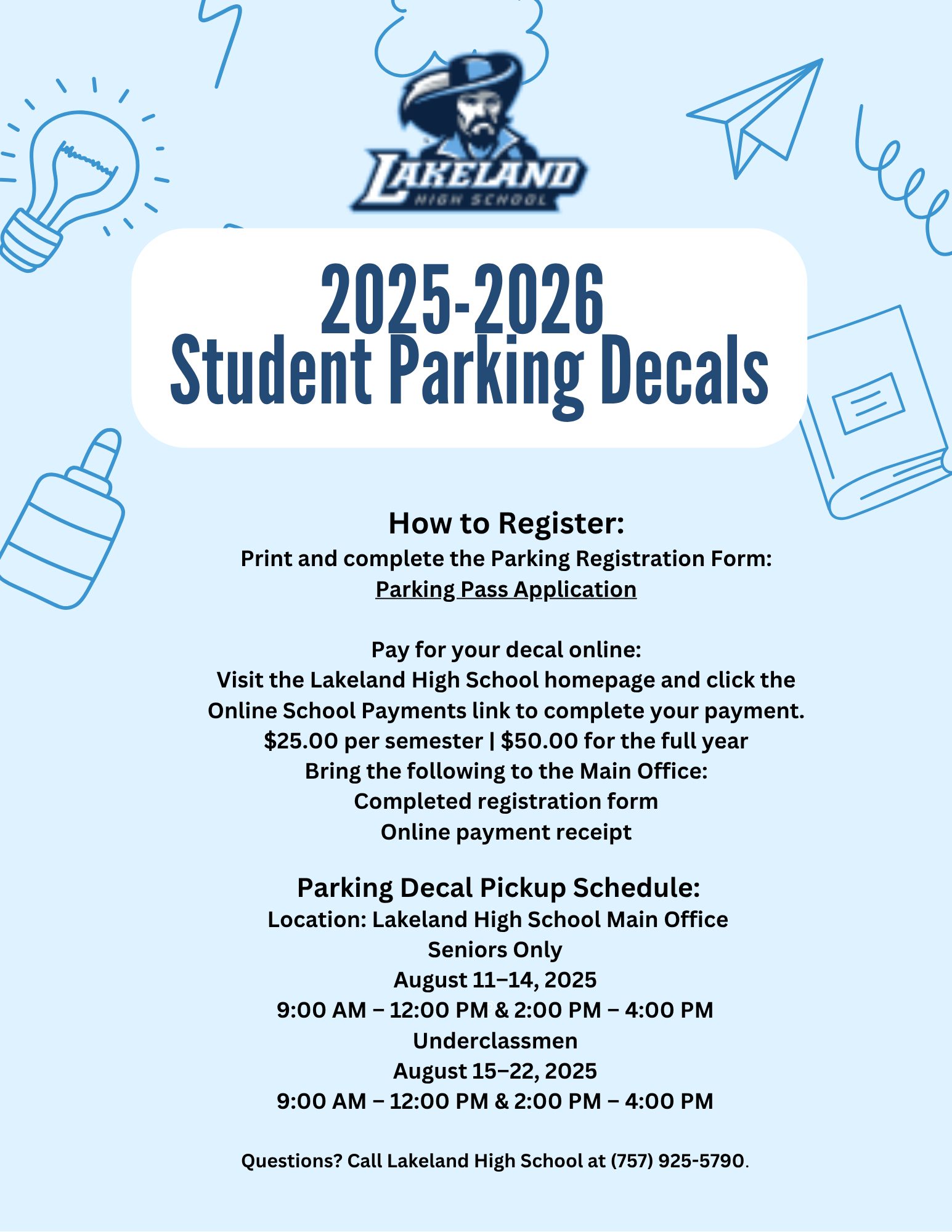 Parking Pass Fllyer